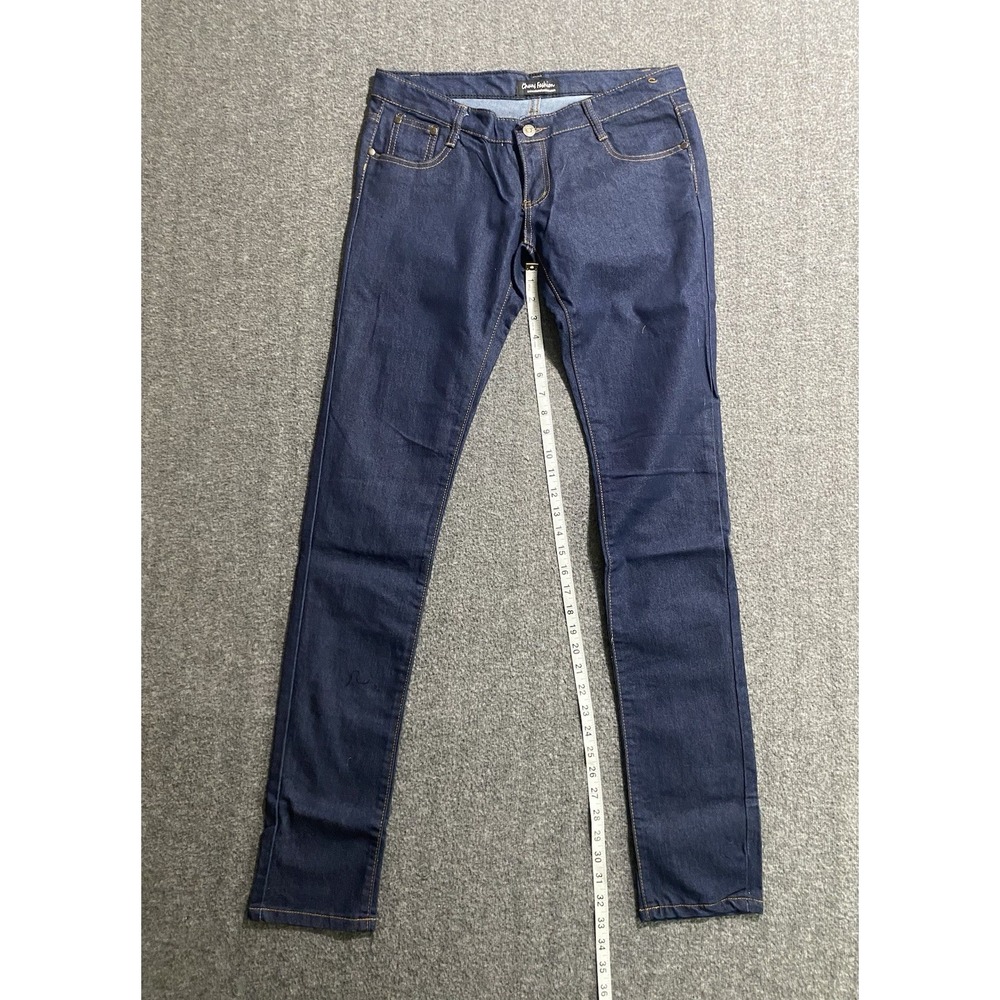 CHUNS FASHION DARK WASH BLUE DENIM SKINNY JEANS SIZE 32 - Picture 6 of 9